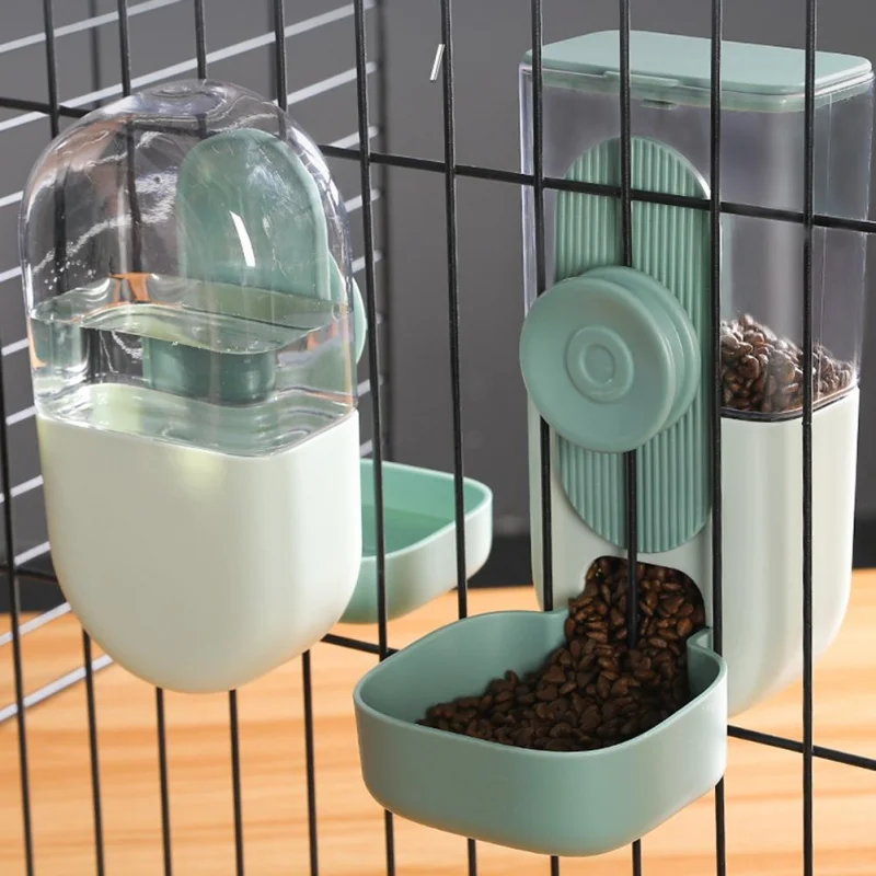 

Pet Water Cats Hanging Automatic Puppy Dispenser Pet Feeding Feeder Cage Fountain Rabbit Feeder Food For Container Product