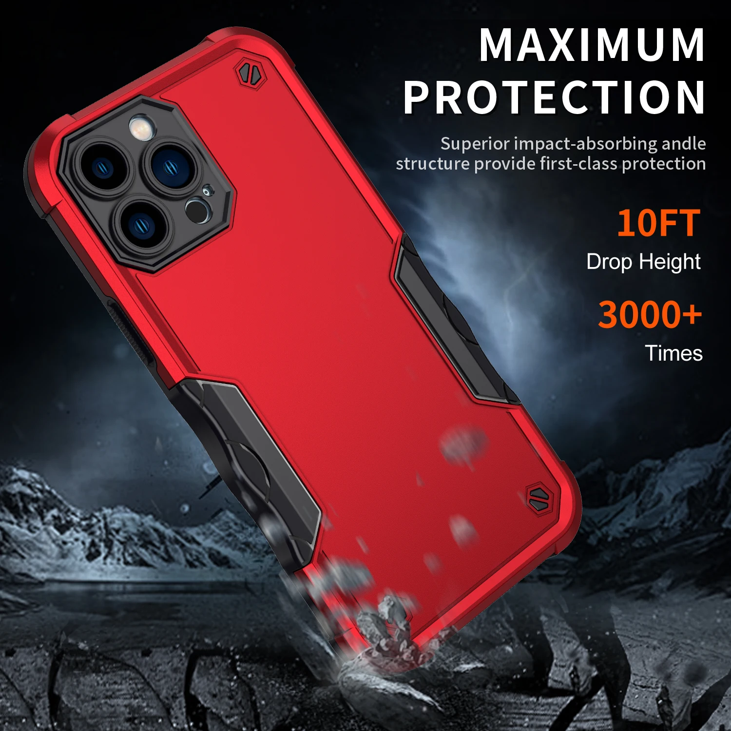 

Iphone 13promax Fine Hole Lens 2 In 1 Protective Case For Iphone 11 Solid Color Back Cover Shatterproof Phone Case
