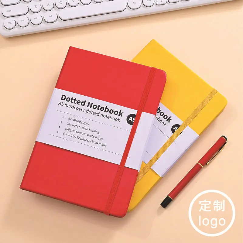 

New Thickened Elastic Band Notebook A5 School Planner Efficiency Diary Schedule Book Day Calendar Book Office Gift