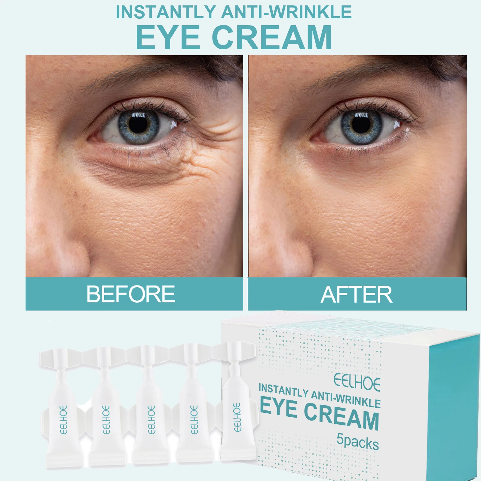 

7-Day Anti-Wrinkle Eye Bag Removal Eye Cream Treats and lightens fine lines, dark circles, moisturizes and moisturizes eye cream