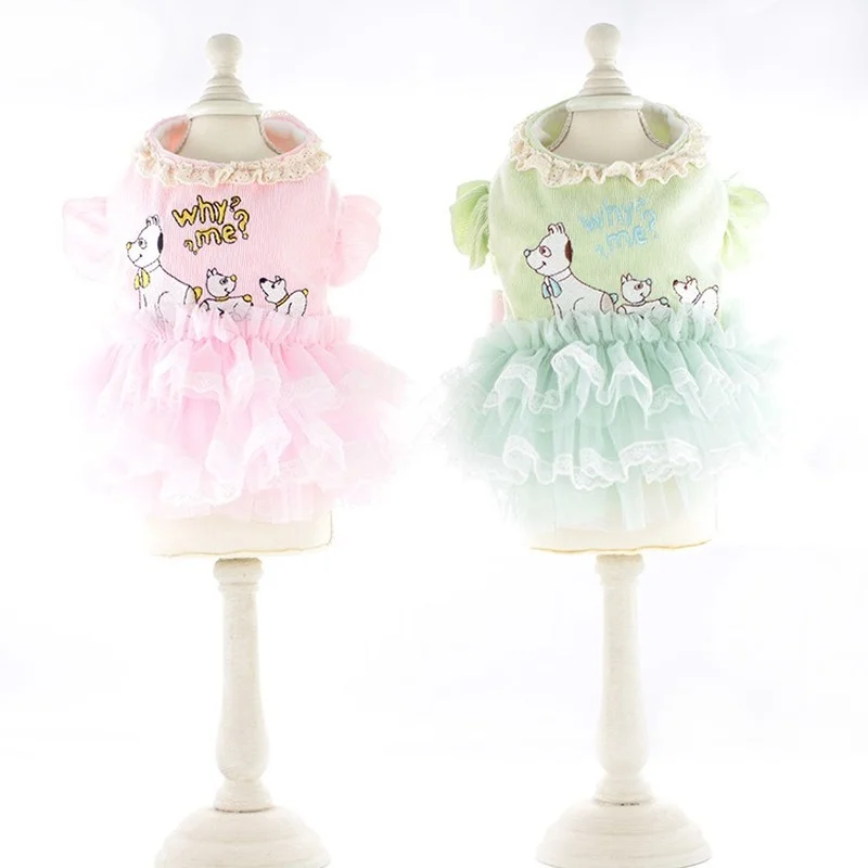 

Pet Dress for Dogs Chihuahua Yorkshire Warm Corduroy Skirt Cute Puppy Puppy Cute Puppy Winte Lace Tutu Pet Outfit