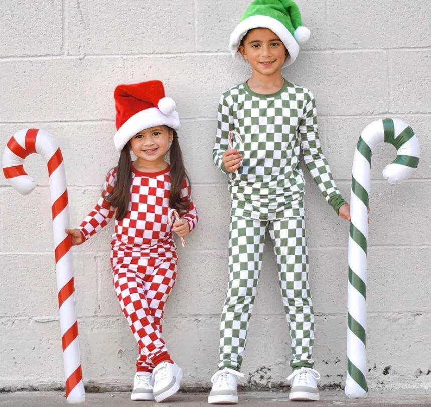 

Retail 2023 New Spring Baby Children Christmas Sets: Top+Pants 2-7 Years