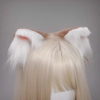 japanese cat ear animal ear hairpin spot plush headwear lolitajk fox ear accessories hand made cosplay costumes