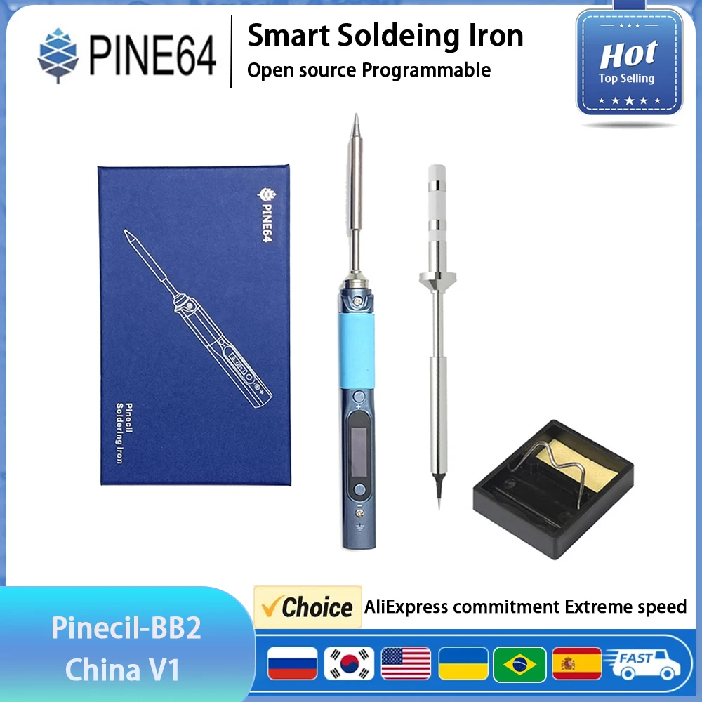 Портативный паяльник PINE64 V1 Pinecil BB2 | AliExpress
