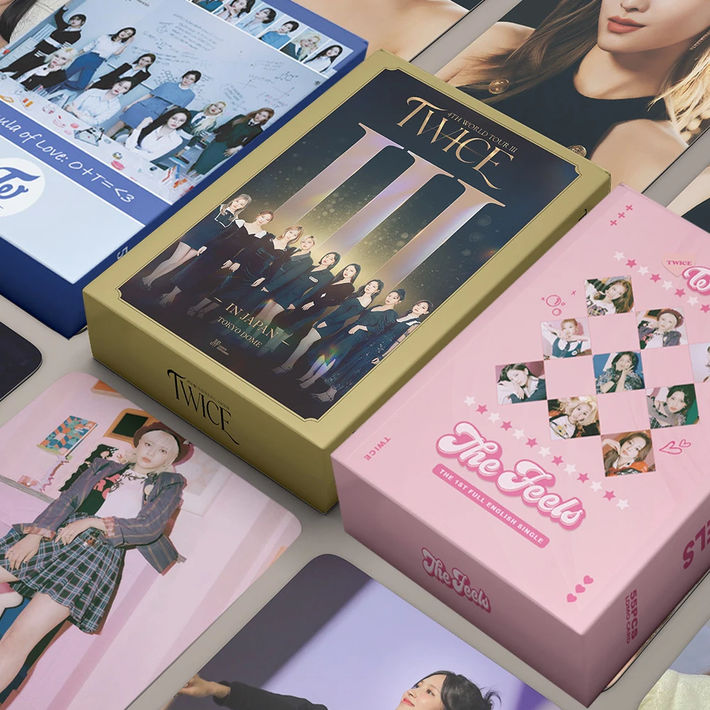54 шт./компл. Kpop два раза 4-й мир Тур ломо карты Новый фотоальбом The Feel высокое