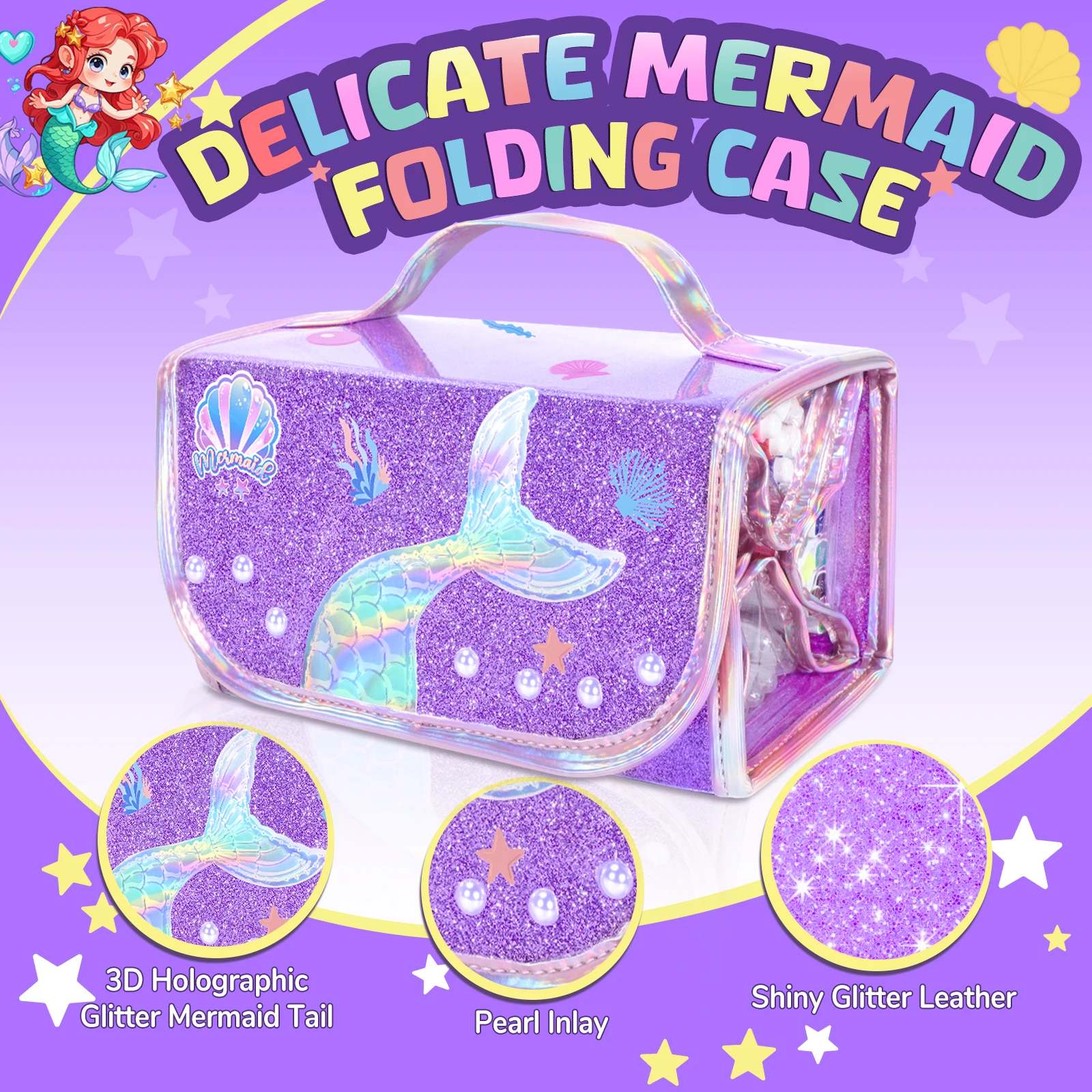 12/24 шт. набор маркеров с чехлом Русалка художественные принадлежности подарки