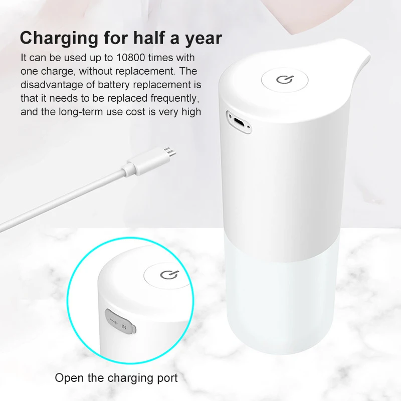 

In Stock For Automatic Induction Foaming Hand Washer Wash Automatic Soap Infrared Sensor For Smart Homes
