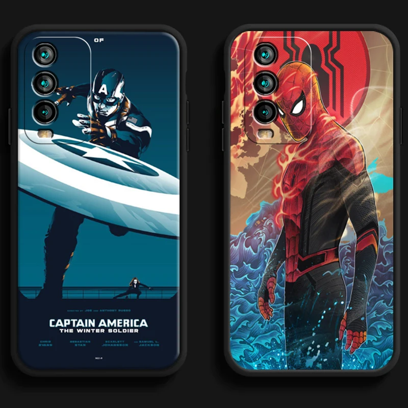 

Marvel Spiderman Phone Cases For Xiaomi Redmi 7 7A 9 9A 9T 8A 8 2021 7 8 Pro Note 8 9 Note 9T Coque Soft TPU