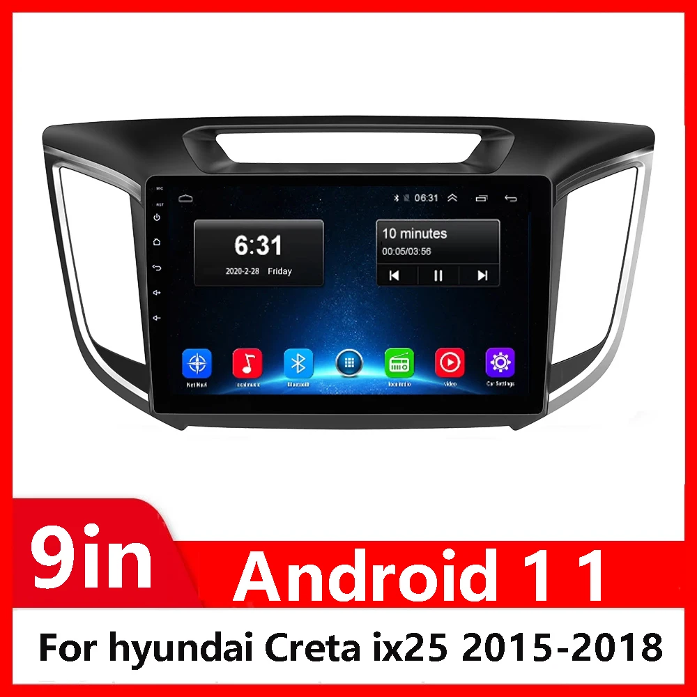 

Double 2Din For Hyundai Creta IX25 2015-2018 Car Radio Multimedia Video MP5 Player Navigation GPS Head unit car audio 2+32GB