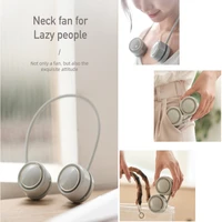 new summer mini neck fan portable usb rechargeable mute sports neckfans rechargeable neckband fans air cooler