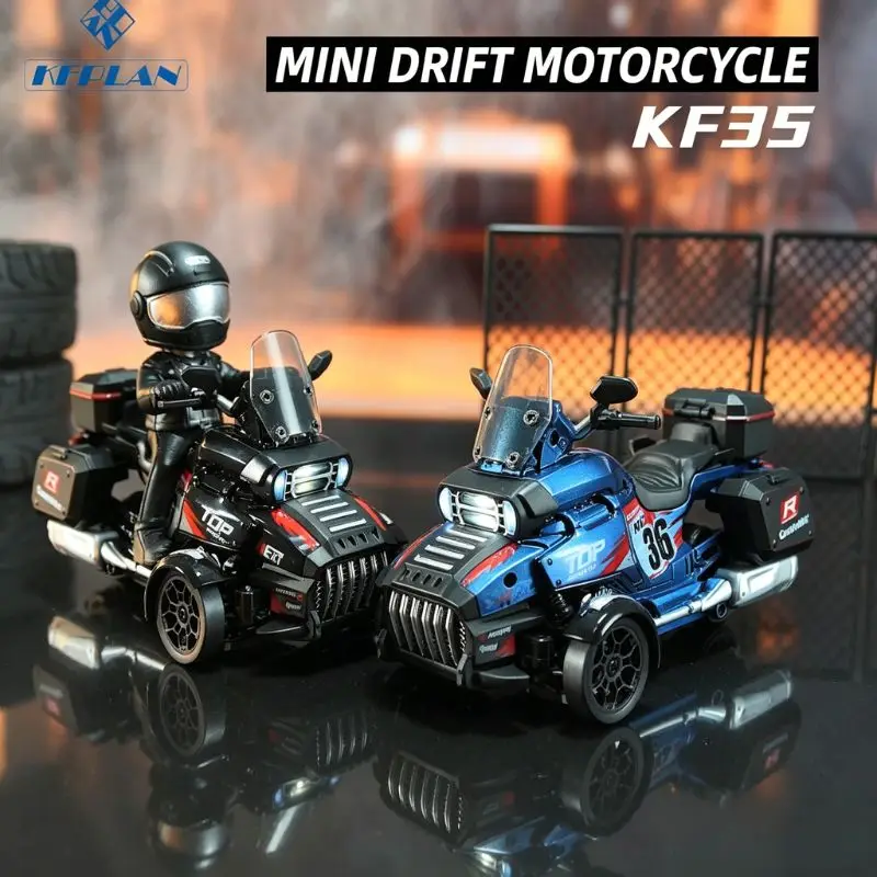 Новый мини-мотоцикл на радиоуправлении KF35 2026 года, трехколесный, 2,4 ГГц, электрический, высокоскоростной, имитация мотоцикла, с LED-подсветкой, идеальный подарок для ребенка (art.: 3920da8f2d5df) - 3920da8f2d5df