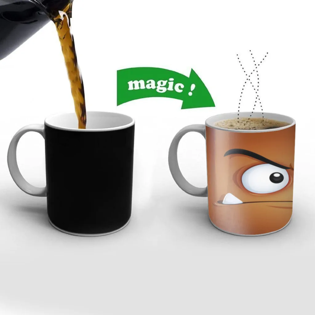 Персонализированные кофейные кружки и кружка с мультипликационным персонажем