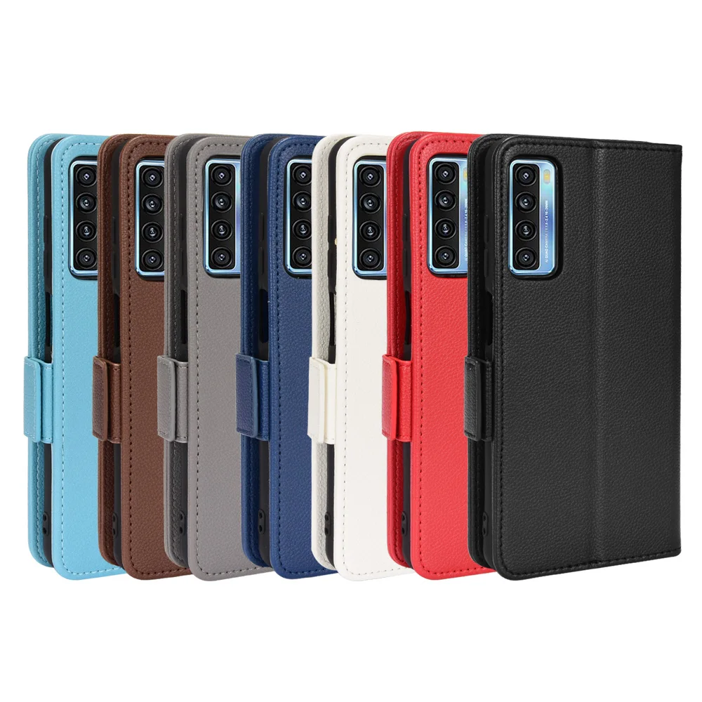 Чехол-кошелек с слотом для карт TCL 20 5G чехол 6 67 дюйма кожаный флип-чехол магнитной