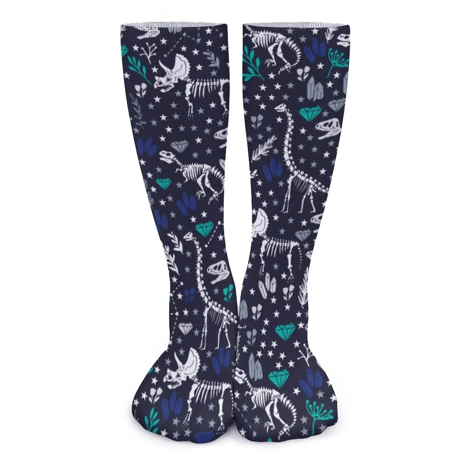 

Фотофон с рисунком динозавра Носки для мужчин и женщин с защитой от пота, удобные носки для бега, подарок