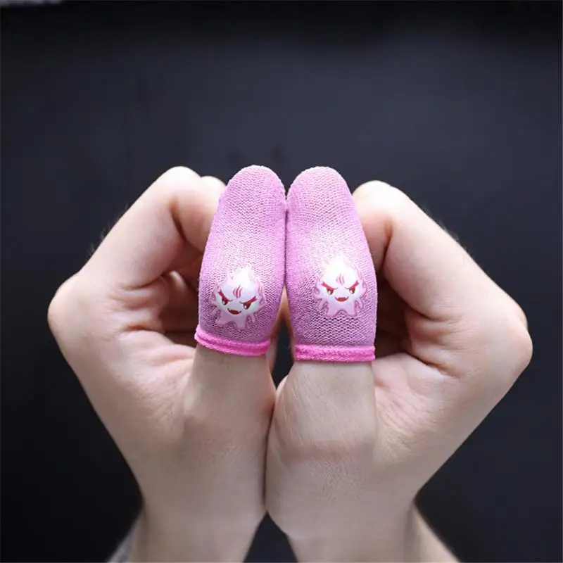 2pcs/1 Pair Fingertips Cover For Game Breathable Finger Sleeve For PUBG Touch Screen Luminous Phone Gaming Thumb Gloves images - 6