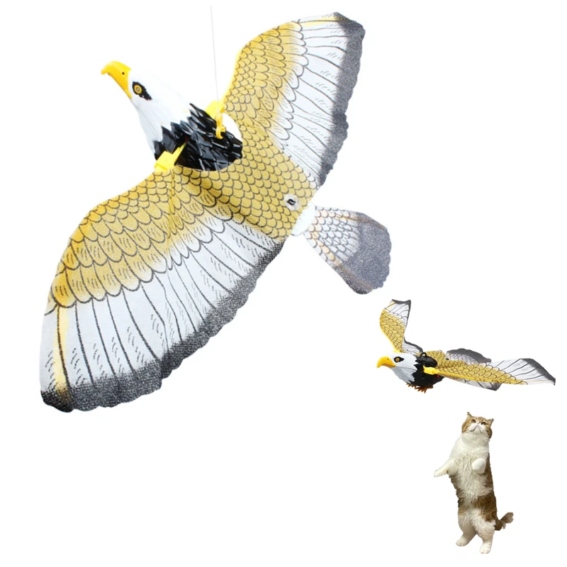 

Interactive Cat Toys Cats Tease Play Electric Hanging Eagle 360° Rotating Fly Birds Kitten Dog Toys Cats Dogs Household Supplies