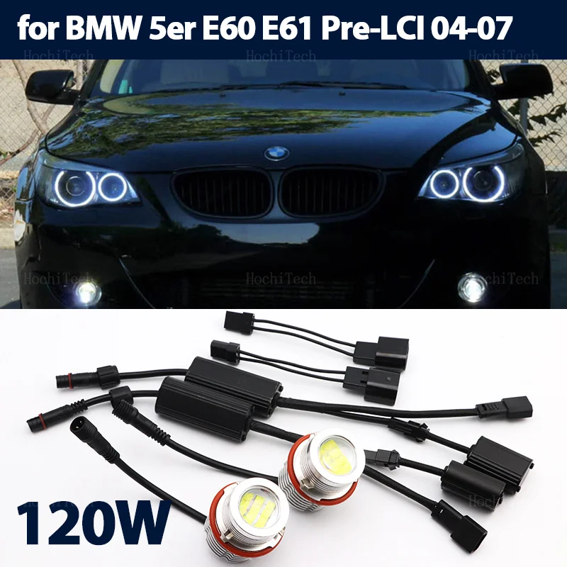 

Error Free LED Angel Eyes Marker Light Bulb white for BMW 5er E60 E61 Pre-LCI 520i 523i 525i 528i 530i 535i 540i 545i 550 04-07