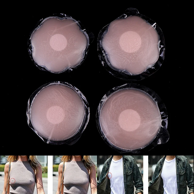 

1 Pair Women Nipple Cover Reusable Nipple Covers Charm Boob Tape Silicone Breast Sticker Pezon Woman Accesoires