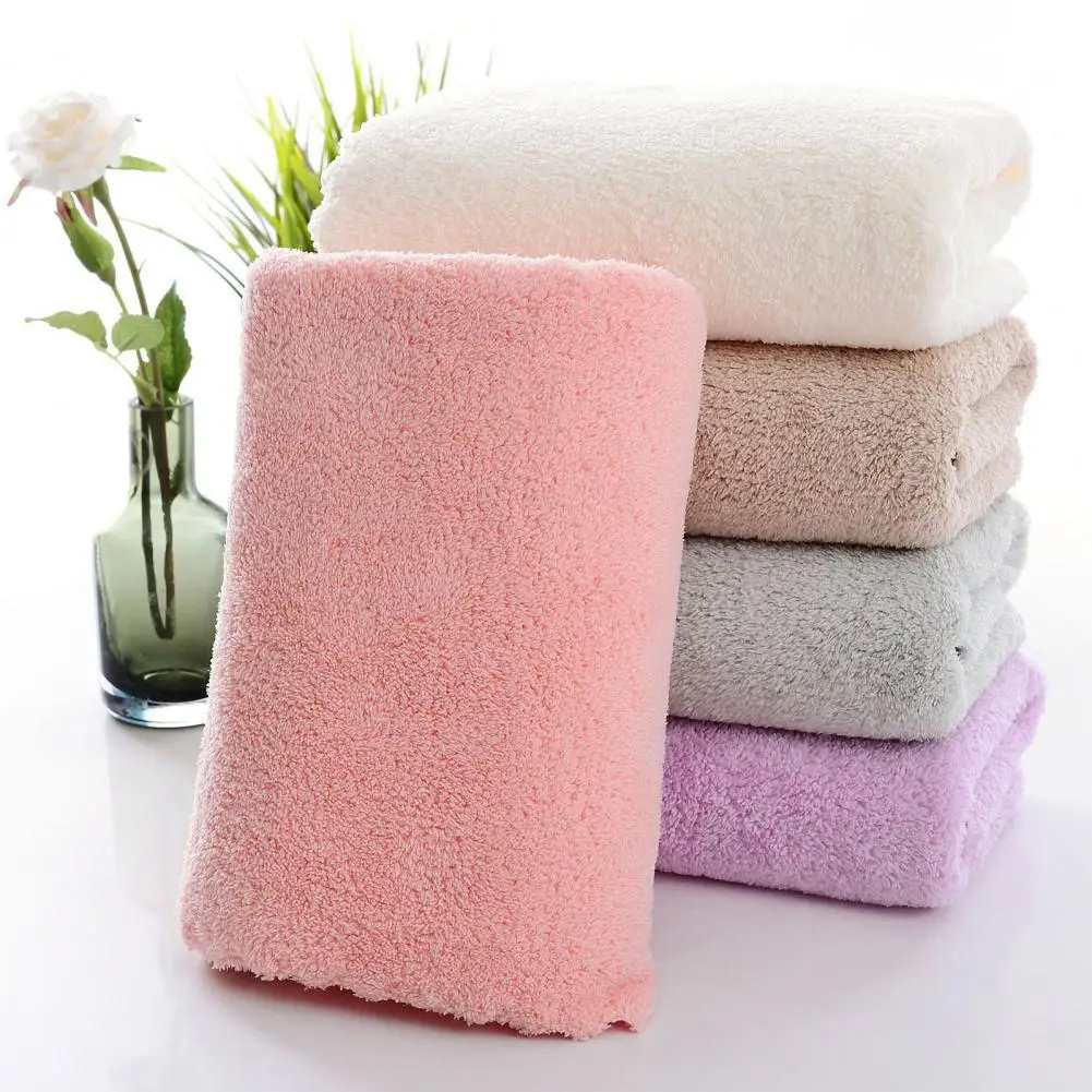 

35cm x 75cm Bath Towel Luxury High Quality Soft Polyester Bath Towel Super Absorbent Face Towel Bathroom Towels