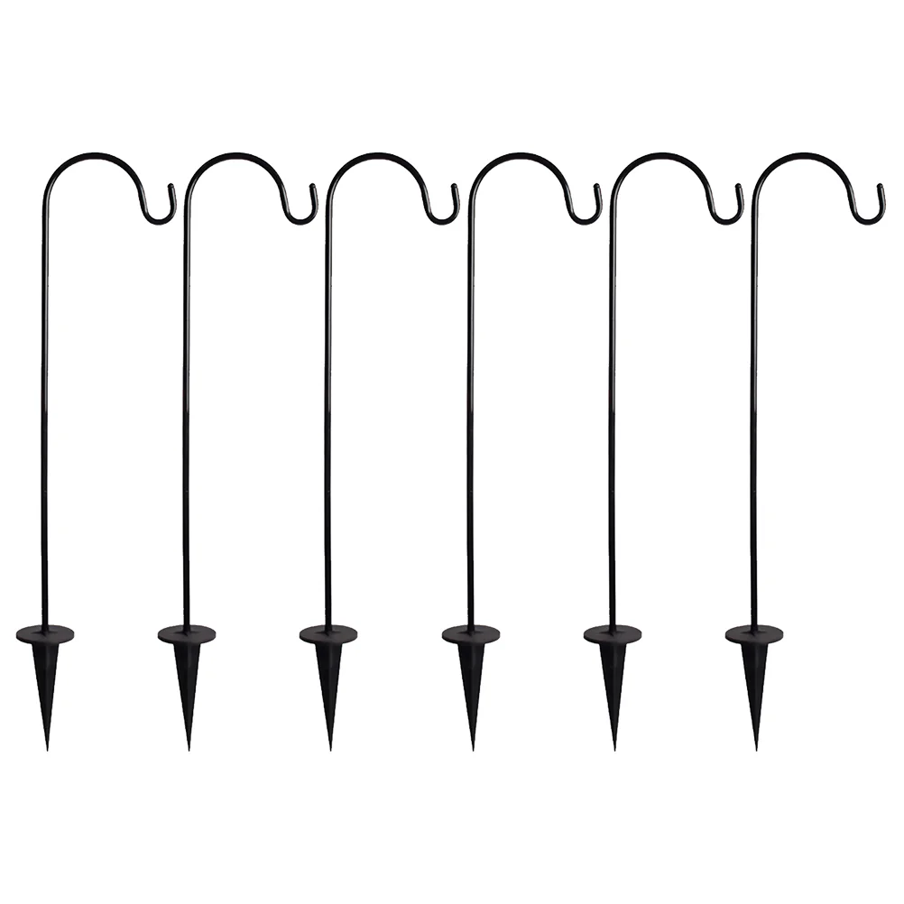 

6 Pcs Durable Hooks Outdoor Iron Light Hooks Multi-purpose Lights Hanging Hooks