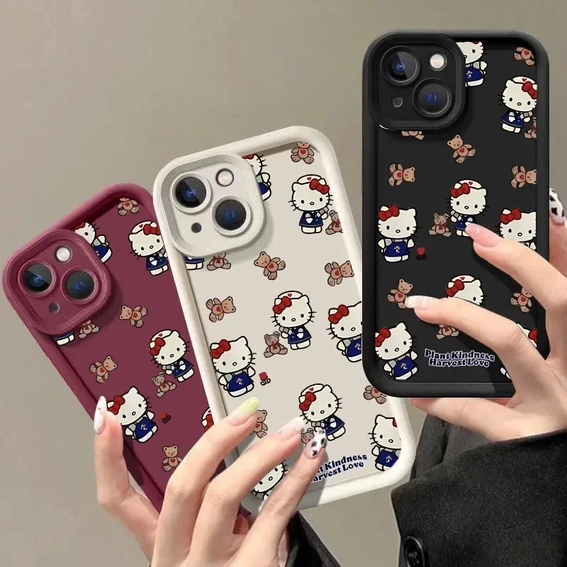 Чехол для телефона OnePlus 12R 12 11 11R 10R 8T Nord CE 2 3 4 Lite 5G силиконовый чехол Hello Kitty