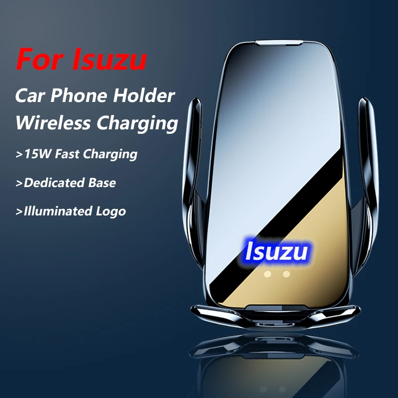 

Car Bracket Mobile Phone Wireless Charger For Isuzu D-MAX 2021 Interior Accessories Fixed Mobile Phone Navigation Bracket