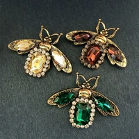 exquisite honey bee brooch pin vintage rhinestone insec brooch not fading for ladies girls clothes bags hair decorations