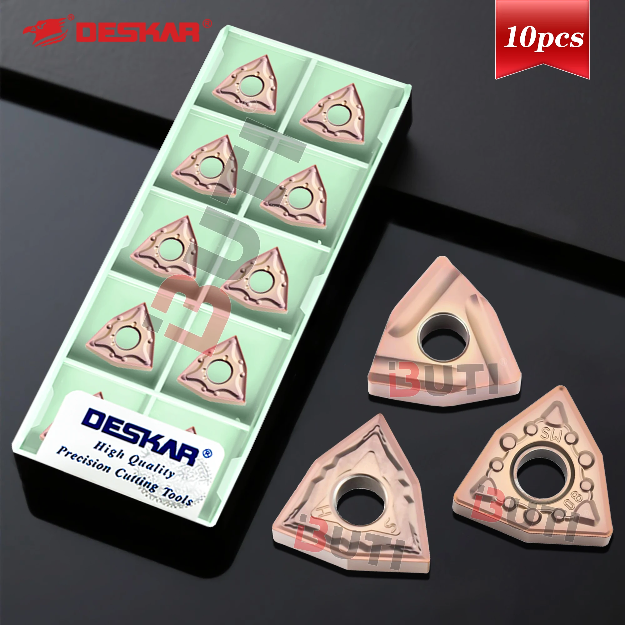 DESKAR Наружное круглое лезвие в форме персика WNMG080404/080408/080412-MA MM MS R-S LF6118 Специальные токарные лезвия с ЧПУ из нержавеющей стали