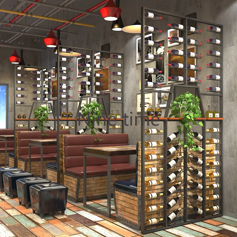 Портативный высококлассный настенный шкаф для бара античные скандинавские