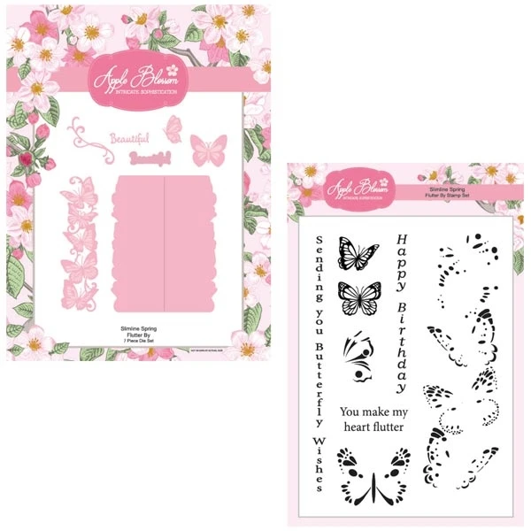 

Flutter By Set Of 15 Metal Cutting Dies and Silicone Stamps Stencil DIY Scrapbooking Paper Handmade Album Stamp Die Sheets