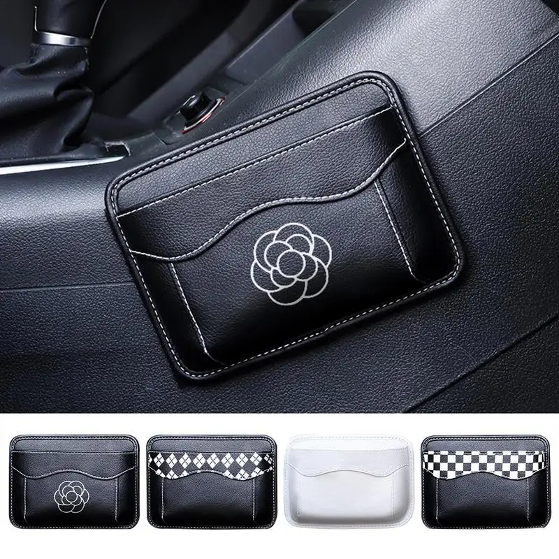 

Автомобильное хранилище для телефона, компактная сумка для хранения на сиденье автомобиля, боковой карман автомобиля, не выцветает, сильный клей, боковой карман автомобиля
