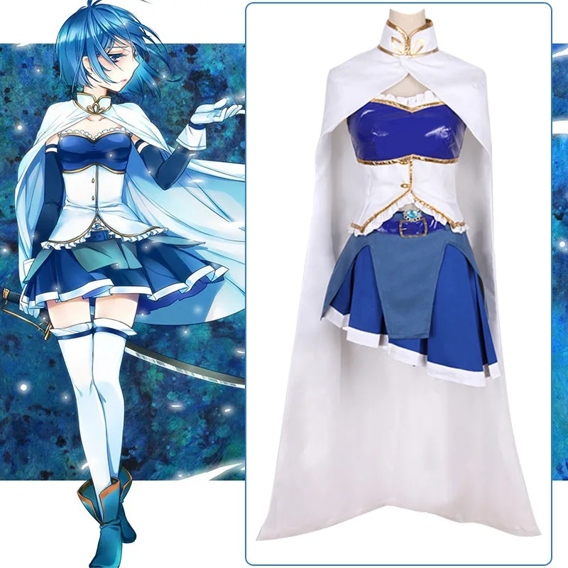 

Anime Puella Magi Madoka Magica Miki Sayaka Cosplay Costume Dress Suit Halloween Women Carnival Party Clothes
