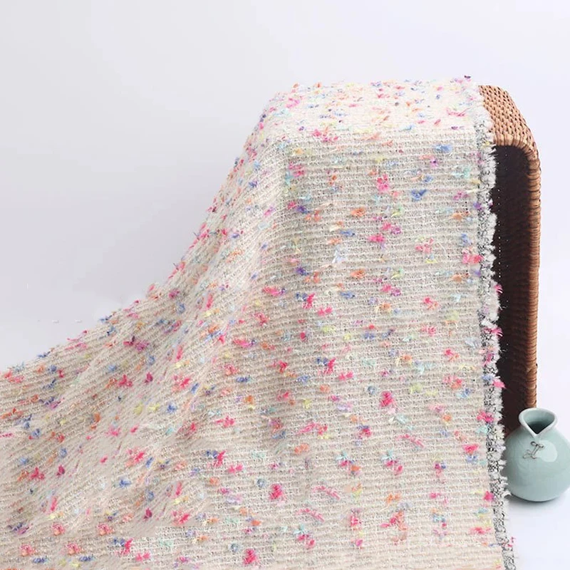 Новая стильная ткань Xiaoxiangfeng грубая твидовая шерстяная Высококачественная