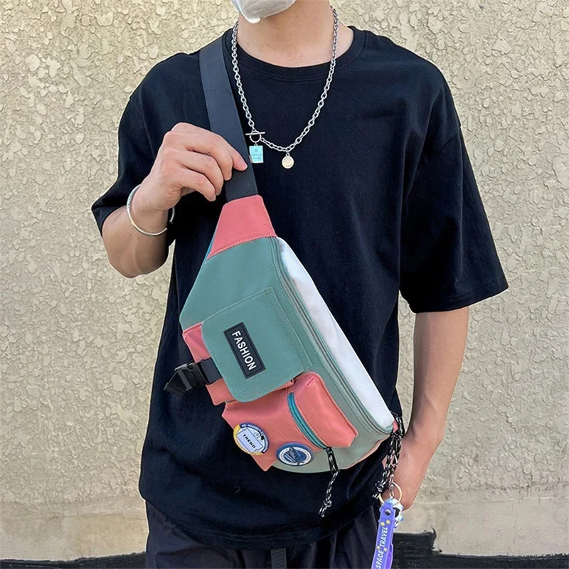 

Women's Large Capacity Single Shoulder Crossbody Bag Men Personality Function Mobile Phone Sports Fanny Pack Fashion Storage Bag