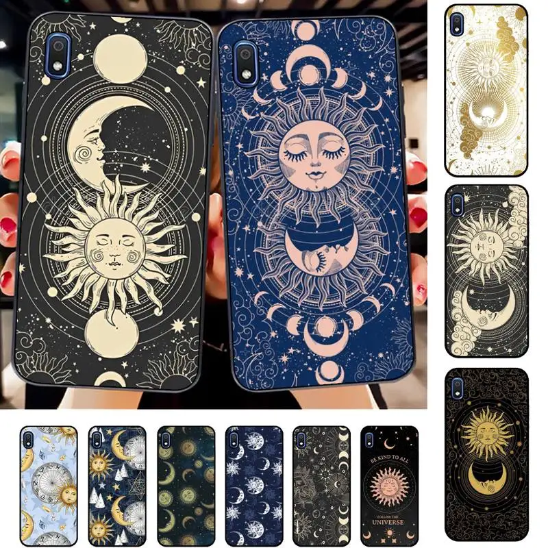 

Funny Sun Moon Face Phone Case for Samsung A51 01 50 71 21S 70 31 40 30 10 20 S E 11 91 A7 A8 2018