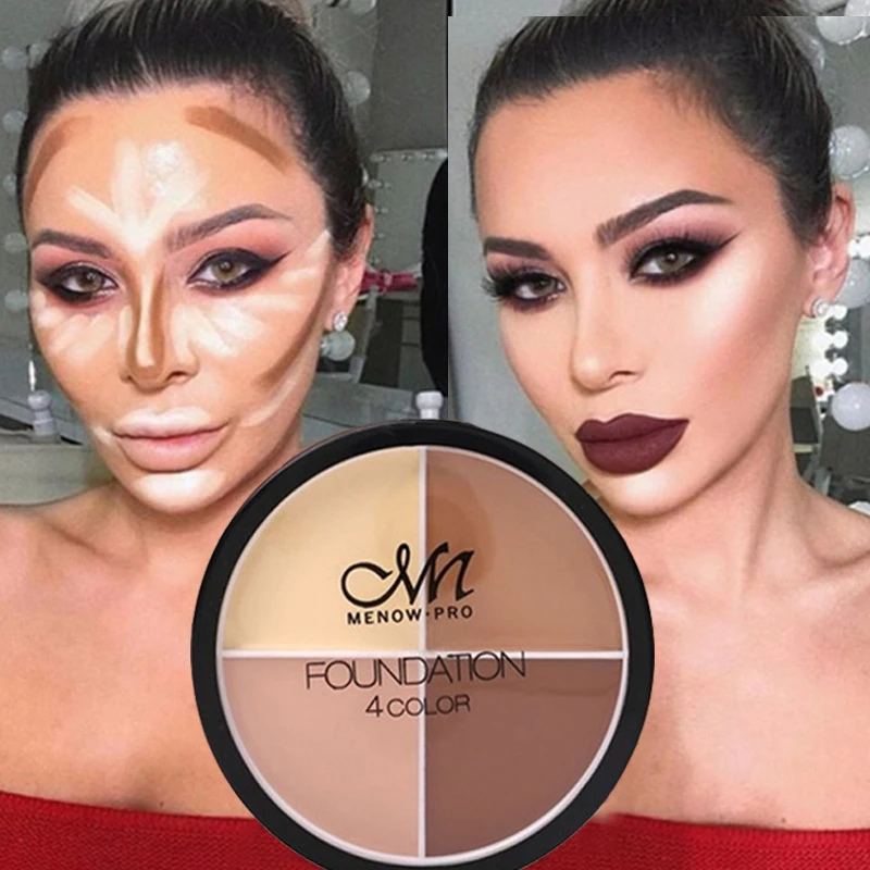 

Face Foundation Concealer Palette 4 Colors Long Lasting Covers Dark Circles Corrector Contour Concealers Cream Makeup Cosmetics