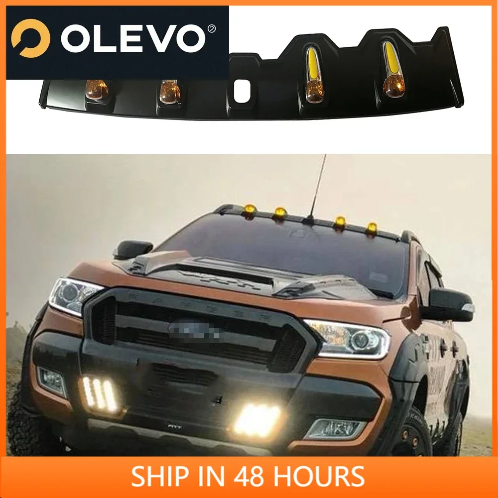 

Для Ford Ranger 2012-2020 T6 T7 T8 ABS желтый светодиодный передний автомобильный фонарь на крышу Wildtrak автомобильные аксессуары Запчасти Raptor