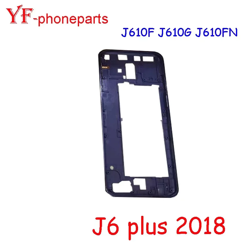 Фото Высококачественная средняя рамка для Samsung J6 Plus J6+ 2018 J610F J610G J610FN, корпус, лицевая панель, запчасти для ремонта №3