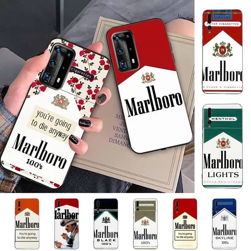 

Smoking Box Art Phone Case for Huawei P30 40 20 10 8 9 lite pro plus Psmart2019