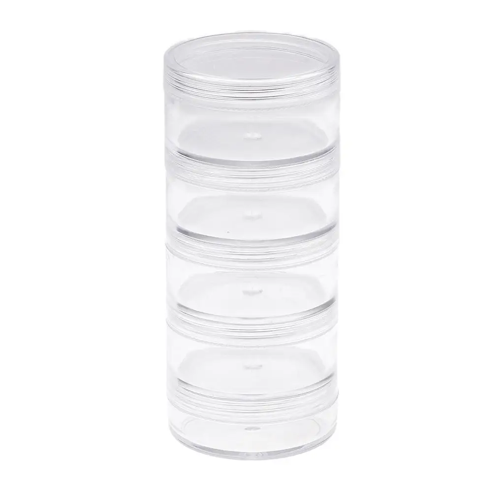 Прозрачная жемчужная коробка для бусин ювелирных изделий находки лекарства