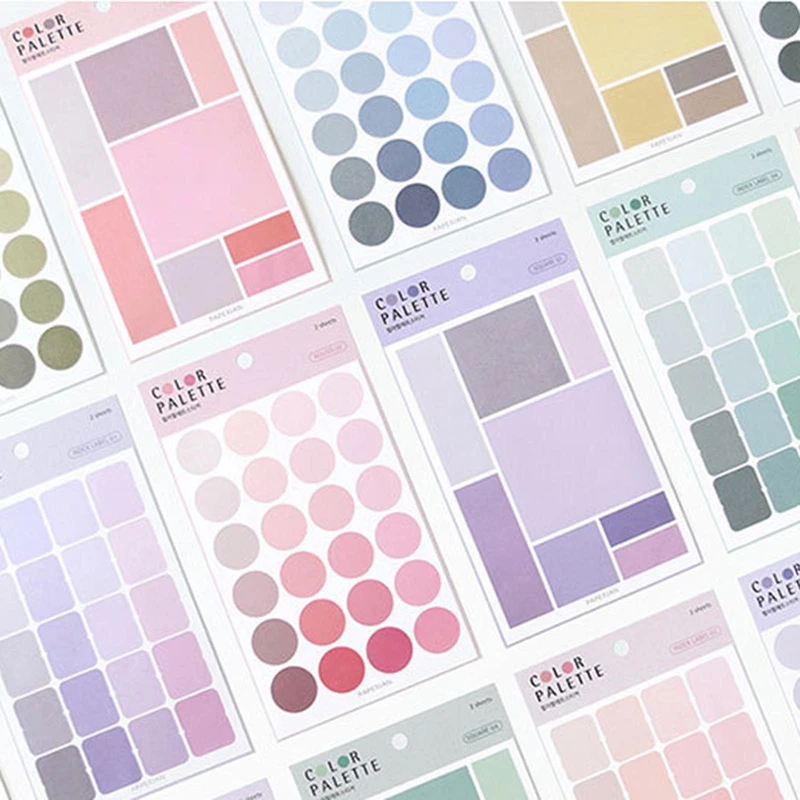 

4 листа/набор, цветные наклейки на указатели