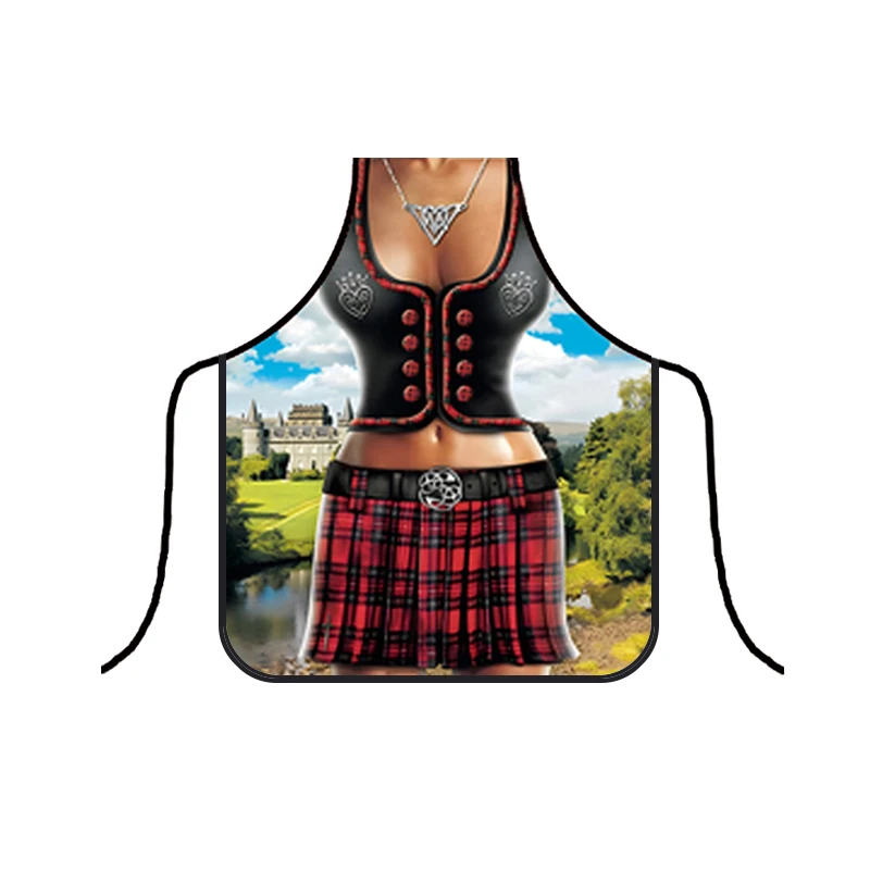 Сексуальный кухонный фартук из полиэстера