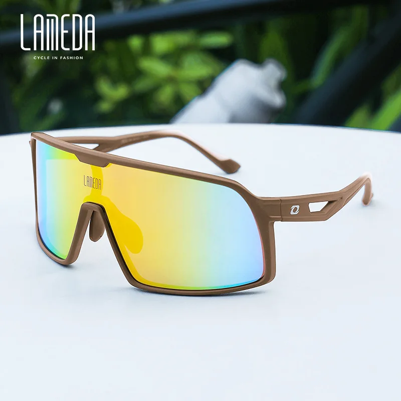 

LAMEDA Men Sunglasses Polarized Cycling Sunglasses Men Road Bicycle Glasses Mountain Bike Glasses Riding Protection Goggles