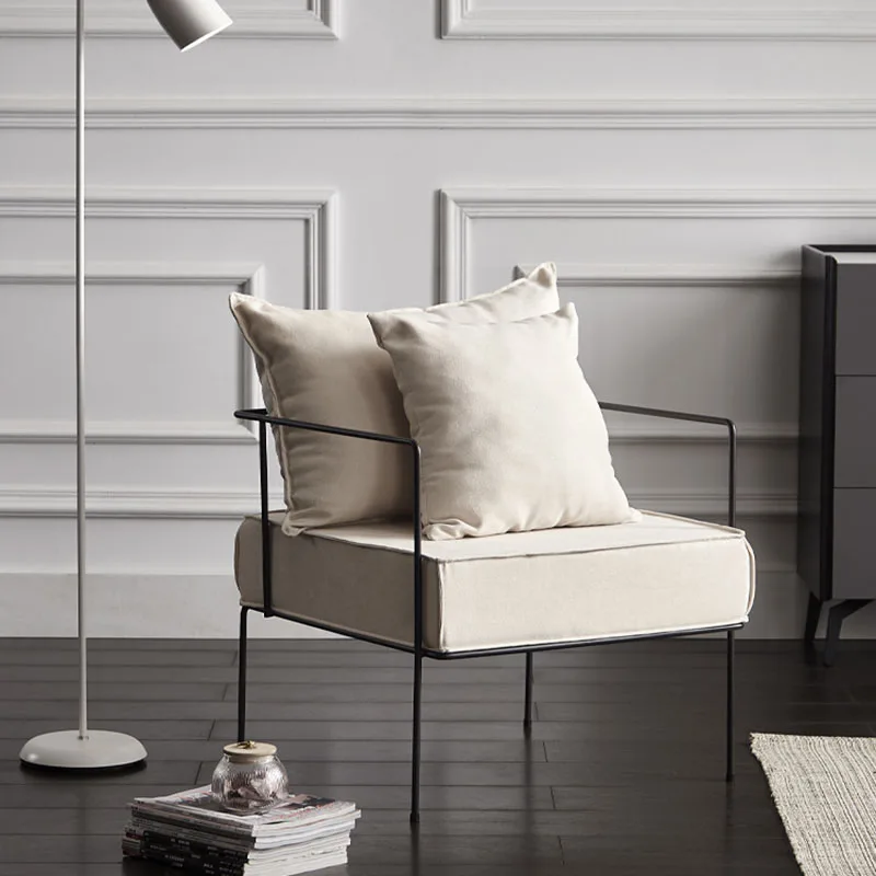 

Кресло для гостиной в скандинавском стиле, одно садовое кресло с откидывающейся спинкой, современная мебель для спальни DWH