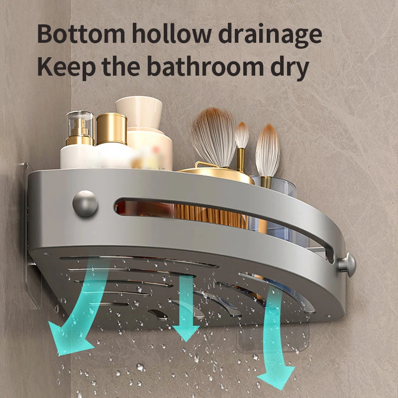 Настенная Многослойная Треугольная Угловая Полка Для Ванной Комнаты