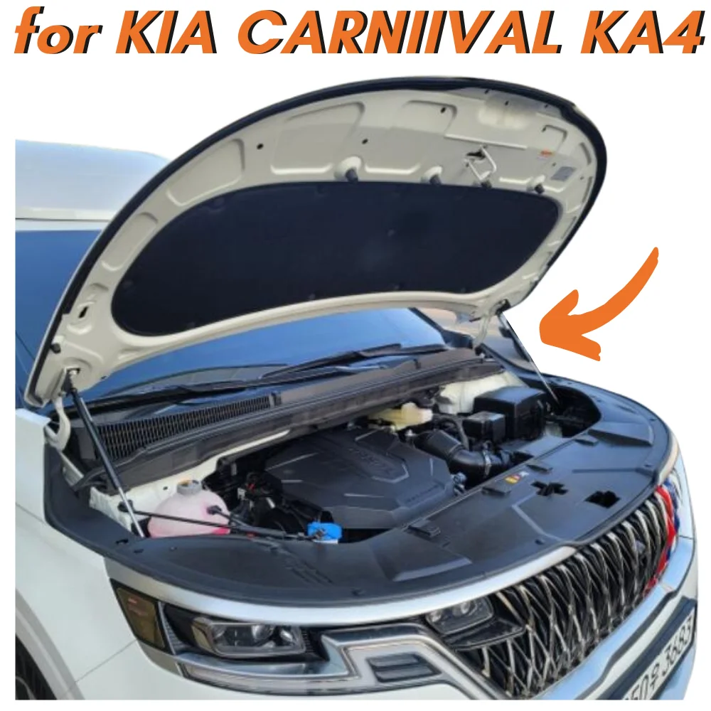 

9 Colors Carbon Fiber Bonnet Hood Gas Struts Springs Dampers for Kia Carnival (KA4) 2020-2025 Lift Supports Shock Bars