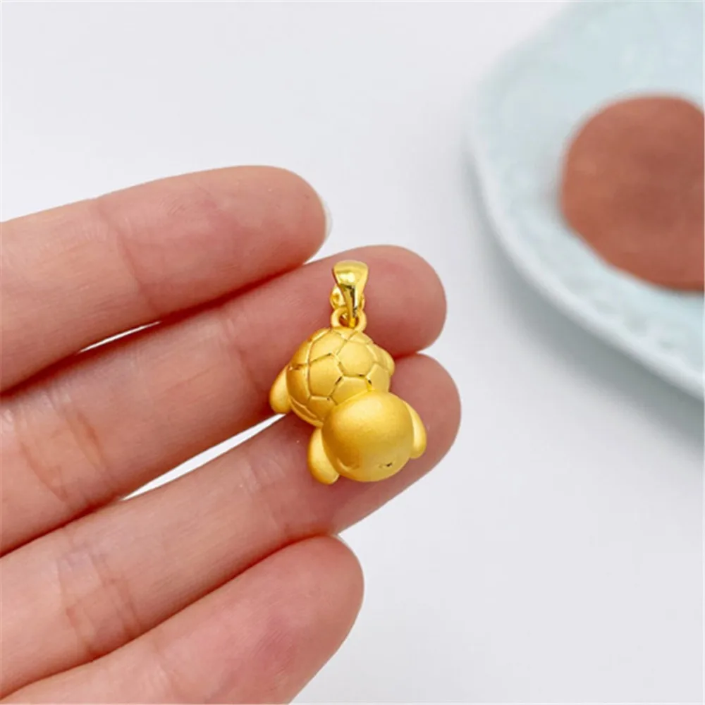 Подвеска в виде черепахи желтое золото 999 пробы 24 К 1 81-1 85 г