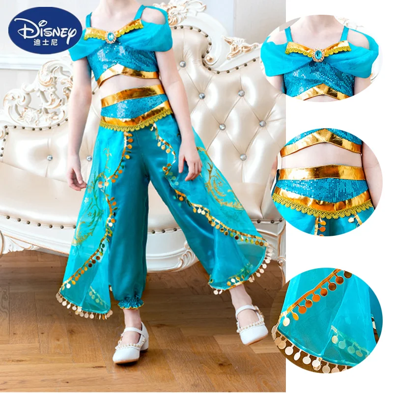 Детский костюм принцессы жасмин из мультфильма Аниме |