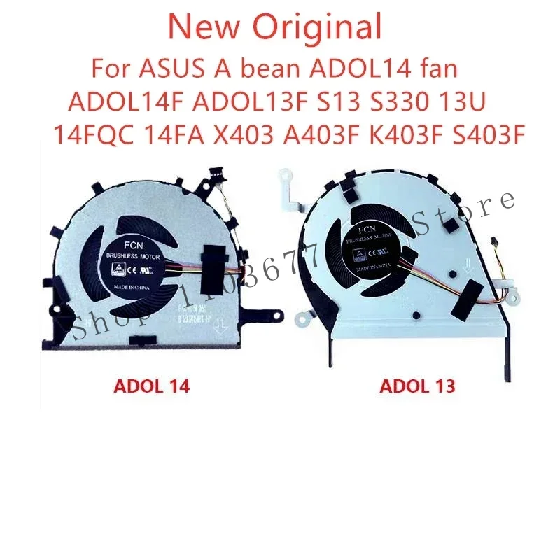 WYORESY Новый вентилятор процессора ноутбука для Asus a bean lady14 add14f add13f S13 s330 13U 14fqc 14fa x403