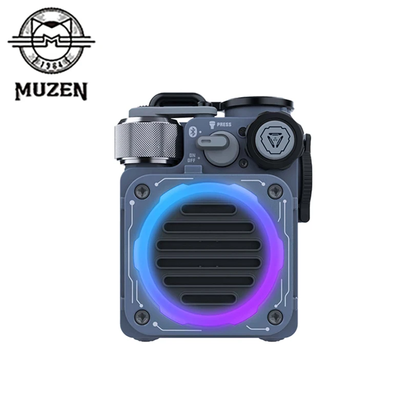 Muzen Cyber Cube Стандартный RGB портативный Bluetooth Сабвуфер беспроводной динамик XOG